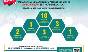 Programme Offer for FTKEE UMPSA Second Intake for Academic Session 2023/2024